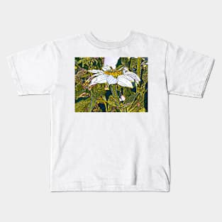 Stylized Coneflower by Debra Martz Kids T-Shirt